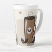 蒸しラテマグデザイン カフェラテマグ (右アングル)