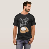 蒸し器の中の餃子 かわいい妊娠発表 Tシャツ (正面フル)
