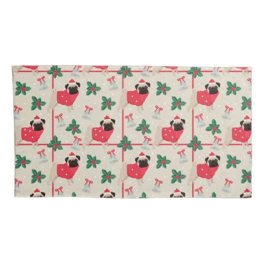 蒸し暑いクリスマスの枕カバー 枕カバー (裏面-右)