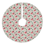 蒸し暑いクリスマスツリースカート フェイクリネンツリースカート (正面)