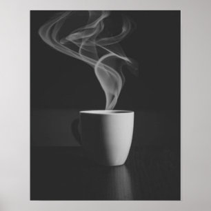 蒸し暑いコーヒー ポスター