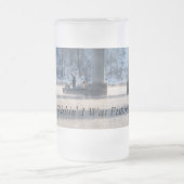 蒸し暑い冬の魚釣りレイクタニコモフロストマグ フロストグラスビールジョッキ (中央)