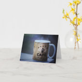 蒸し暑い日の出のノートカード カード (黄色い花)