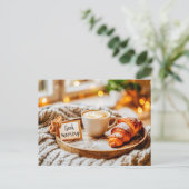 蒸し暑い朝のコーヒー シーズンポストカード (スタンド正面)