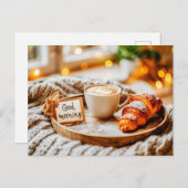 蒸し暑い朝のコーヒー シーズンポストカード (正面/裏面)