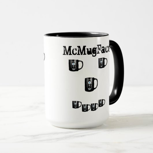 蒸し暑いMcMugFace マグカップ (正面右)