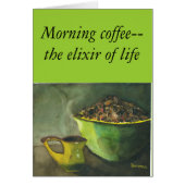 蒸し朝のコーヒーボウルのコーヒー豆カップ (正面)