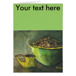 蒸し朝のコーヒーボウルのコーヒー豆カップ