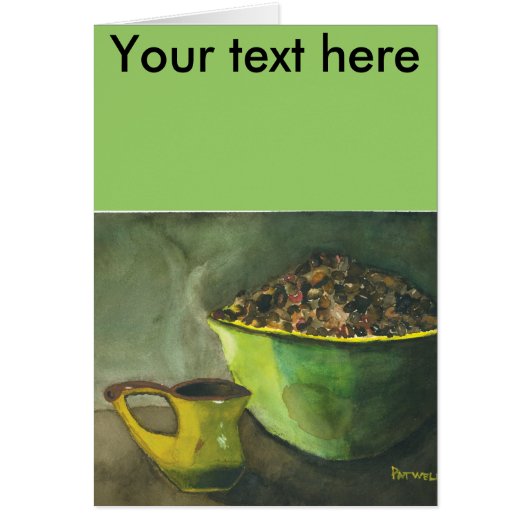 蒸し朝のコーヒーボウルのコーヒー豆カップ (正面)