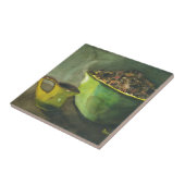 蒸し朝のコーヒーボウルのコーヒー豆カップ タイル (側面)