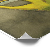 蒸し朝のコーヒーボウルのコーヒー豆カップ ポスター (角)