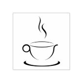 蒸し熱カップ木製ブロック装着ゴムスタンプ ラバースタンプ (インプリント)