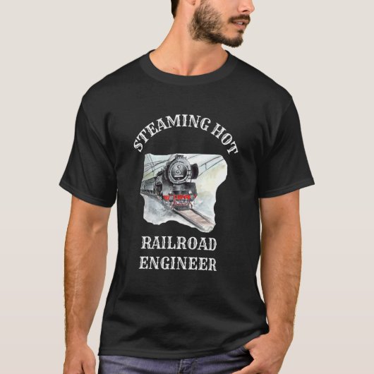 蒸し熱間鉄道機関運転士 Tシャツ (正面)