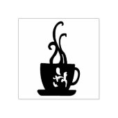 蒸し茶のゴム印 ラバースタンプ (インプリント)