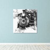 蒸し キャンバスプリント (インサイチュ (ウッドフロア))