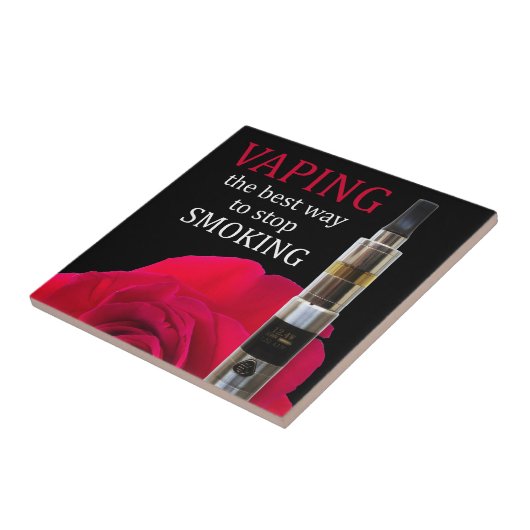 蒸気とバラの花 タイル (側面)