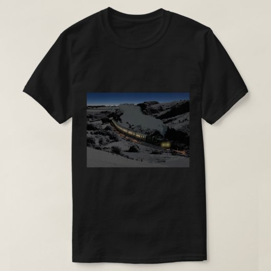 蒸気と雪 Tシャツ (デザイン正面)