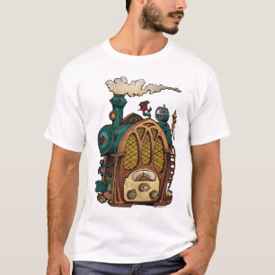 蒸気によって動力を与えられるラジオSPPS Tシャツ