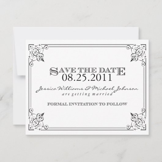 蒸気のパンクの保存日付 セーブザデート (正面)