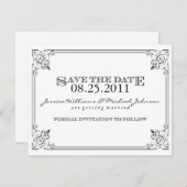 蒸気のパンクの保存日付 セーブザデート (正面/裏面)