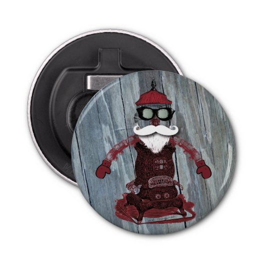 蒸気のパンクサンタ 栓抜き (正面)