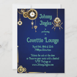 蒸気のパンク 招待状