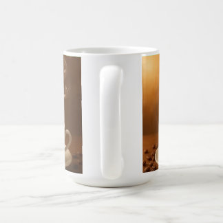 "蒸気のメロディー: 音符の形をしたコーヒーカップアートマグ" コーヒーマグカップ