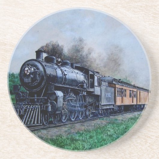 蒸気の列車のコースター コースター (正面)