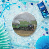 蒸気の列車のプレート ペーパープレート (パーティー)