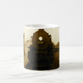 蒸気の列車のマグ コーヒーマグカップ (中央)