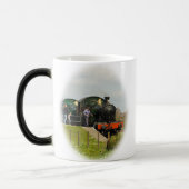 蒸気の列車のマグ モーフィングマグカップ (左)