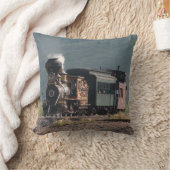 蒸気の列車の枕 クッション (ブランケット)