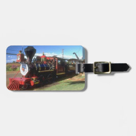 蒸気の列車の荷物の札 ラゲッジタグ