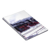 蒸気の列車の鉄道機関車の場所エンジン ノートブック (右側)