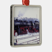 蒸気の列車の鉄道機関車の場所エンジン メタルオーナメント (右)