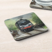 蒸気の列車の飲み物用コースター- 6のセット コースター (左側)