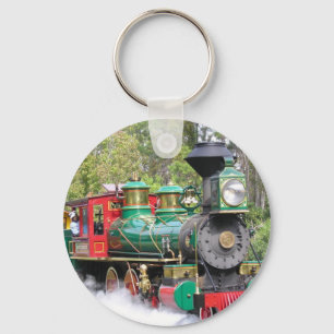 蒸気の列車エンジンのkeychain キーホルダー