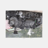 蒸気の列車エンジン: コロラド州、米国 フリースブランケット (正面(横))