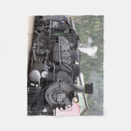 蒸気の列車エンジン: コロラド州、米国 フリースブランケット