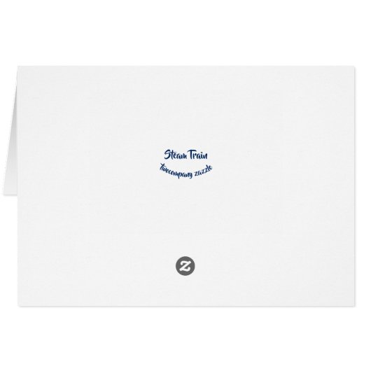 蒸気の列車カード (裏面横)