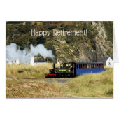 蒸気の列車カード (正面横)