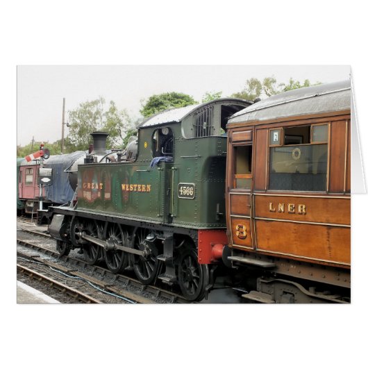 蒸気の列車 (正面横)