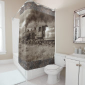 蒸気の列車25A-Eのイメージの選択 シャワーカーテン (インサイチュ)