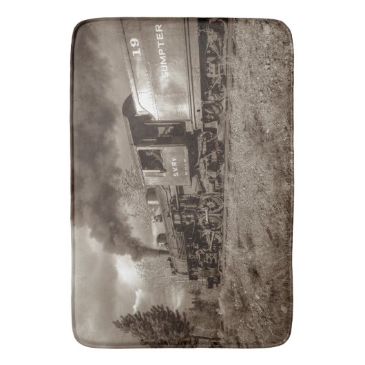 蒸気の列車25A-Eのイメージの選択 バスマット (正面縦)