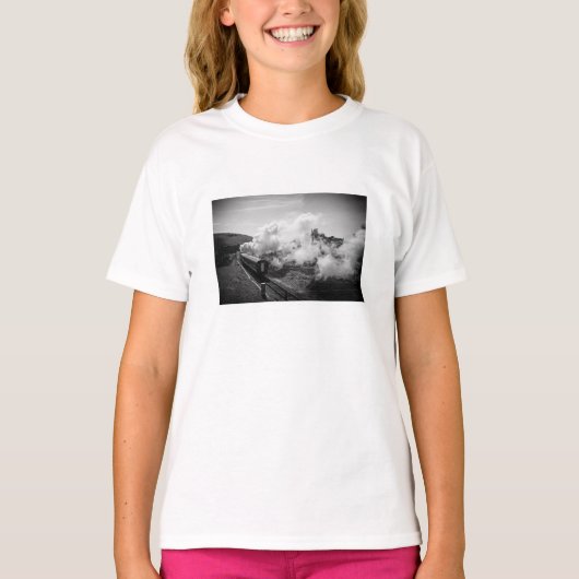 蒸気の列車|の人のTシャツ、色の選択 Tシャツ (正面)