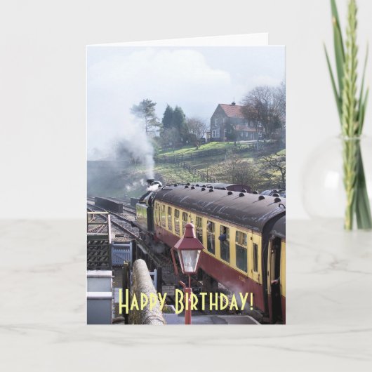 蒸気の列車 カード (正面)