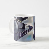 蒸気の列車 コーヒーマグカップ (正面左)