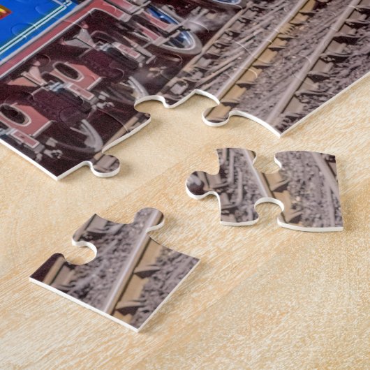 蒸気の列車 ジグソーパズル (側面)