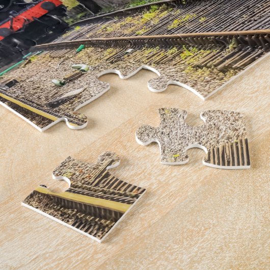 蒸気の列車 ジグソーパズル (側面)