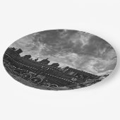 蒸気の列車 ペーパープレート (アングル)